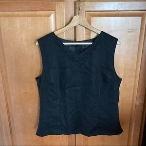 ➕Lot: Top linen fully lined black